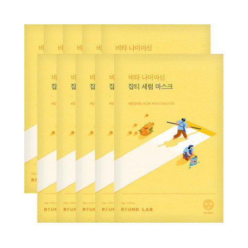 ROUND LAB 维他烟酰胺祛斑精华面膜 10 片