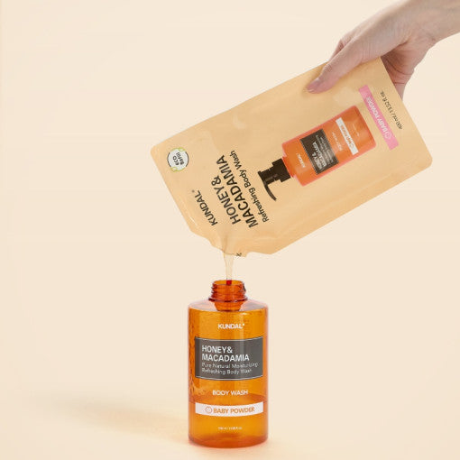 KUNDAL 蜂蜜和澳洲坚果清爽沐浴露(补充装)400ml #CHERRY BLOSSOM
