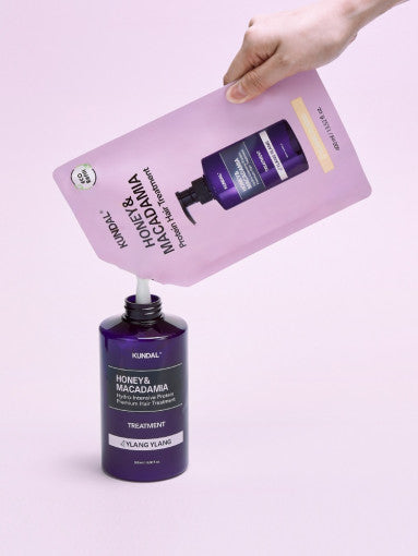 KUNDAL HONEY & MACADAΜΙΑ Protein Hair Treatment (Refill) 400ml #BABY POWDER