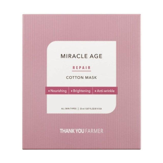 [THANK YOU FARMER] Miracle Age Repair Cotton Mask 25ml X 5ea