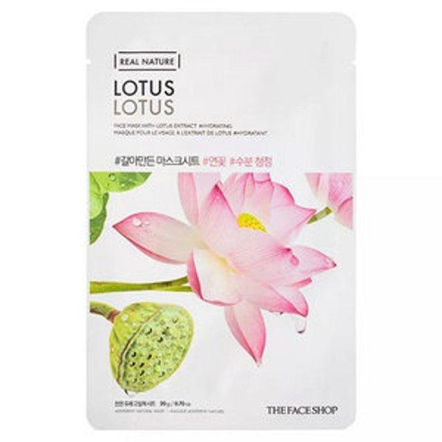 THE FACE SHOP 天然面膜 #Lotus (20g X 10ea)