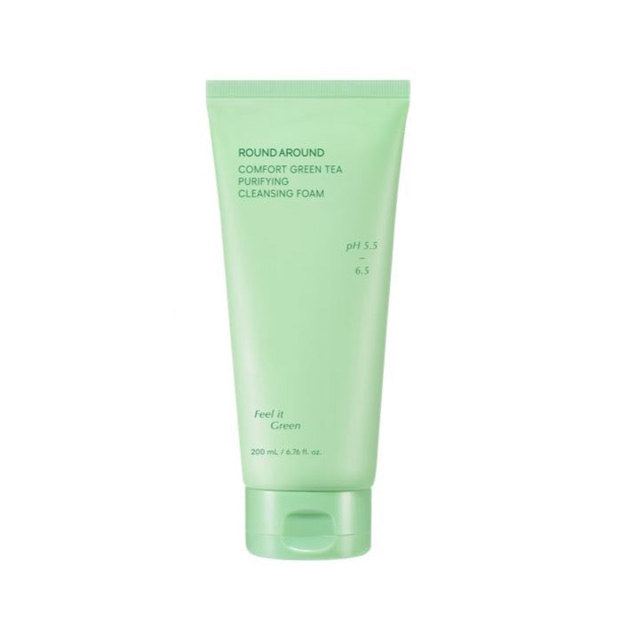 ROUND AROUND Comfort Green Tea Purifying Cleansing Foam 200ml