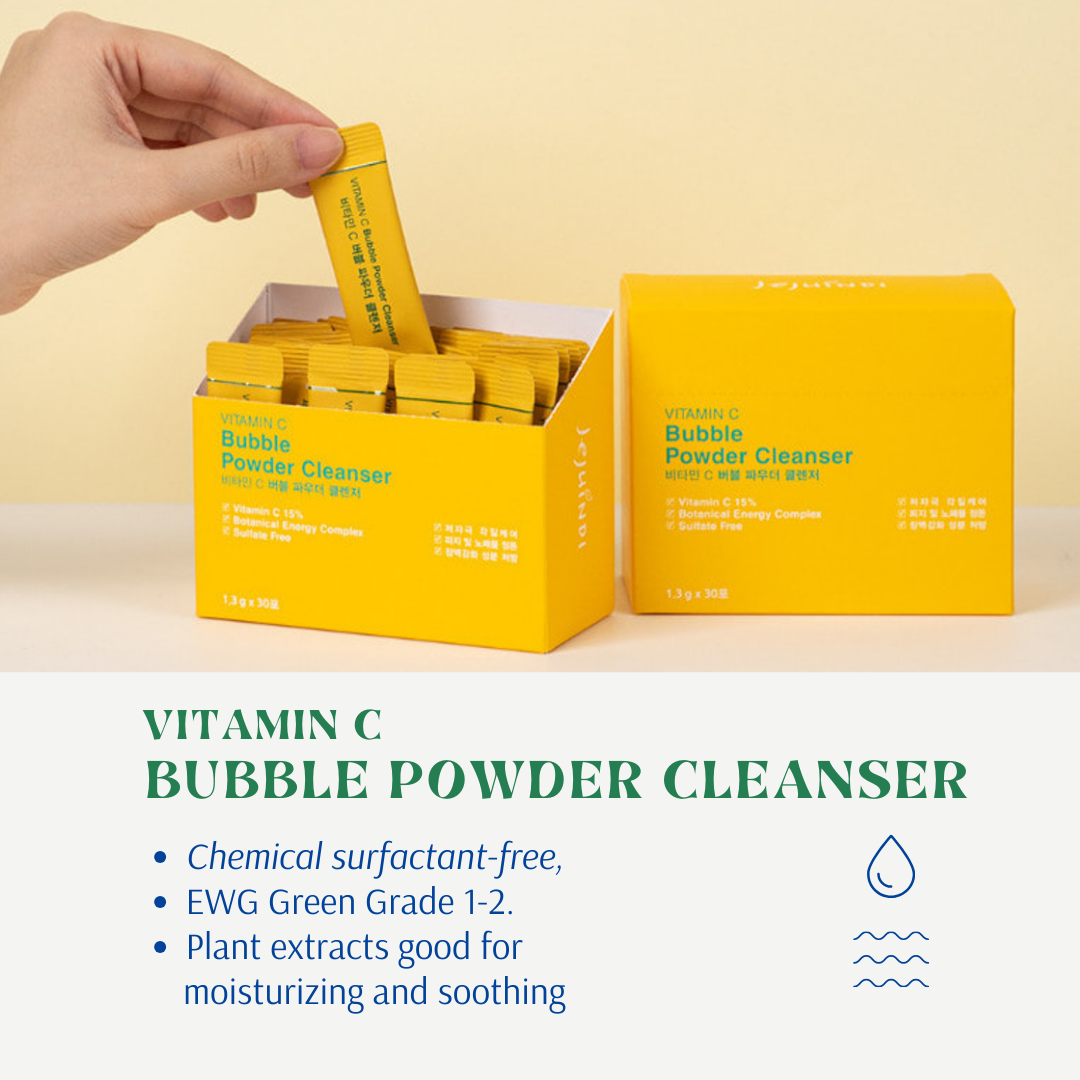 [JEJU INDI] Vitamin C Bubble Powder Cleanser 30ea