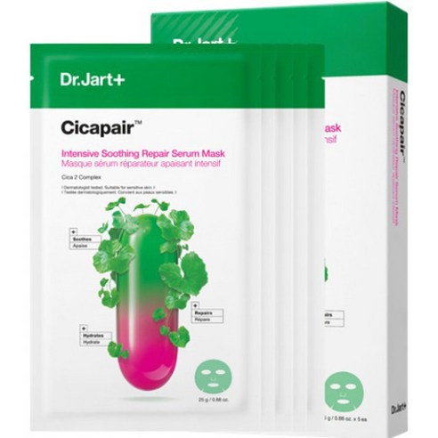 Dr.Jart+ CICAPAIR™ 敏感肌肤精华面膜（5 片装）