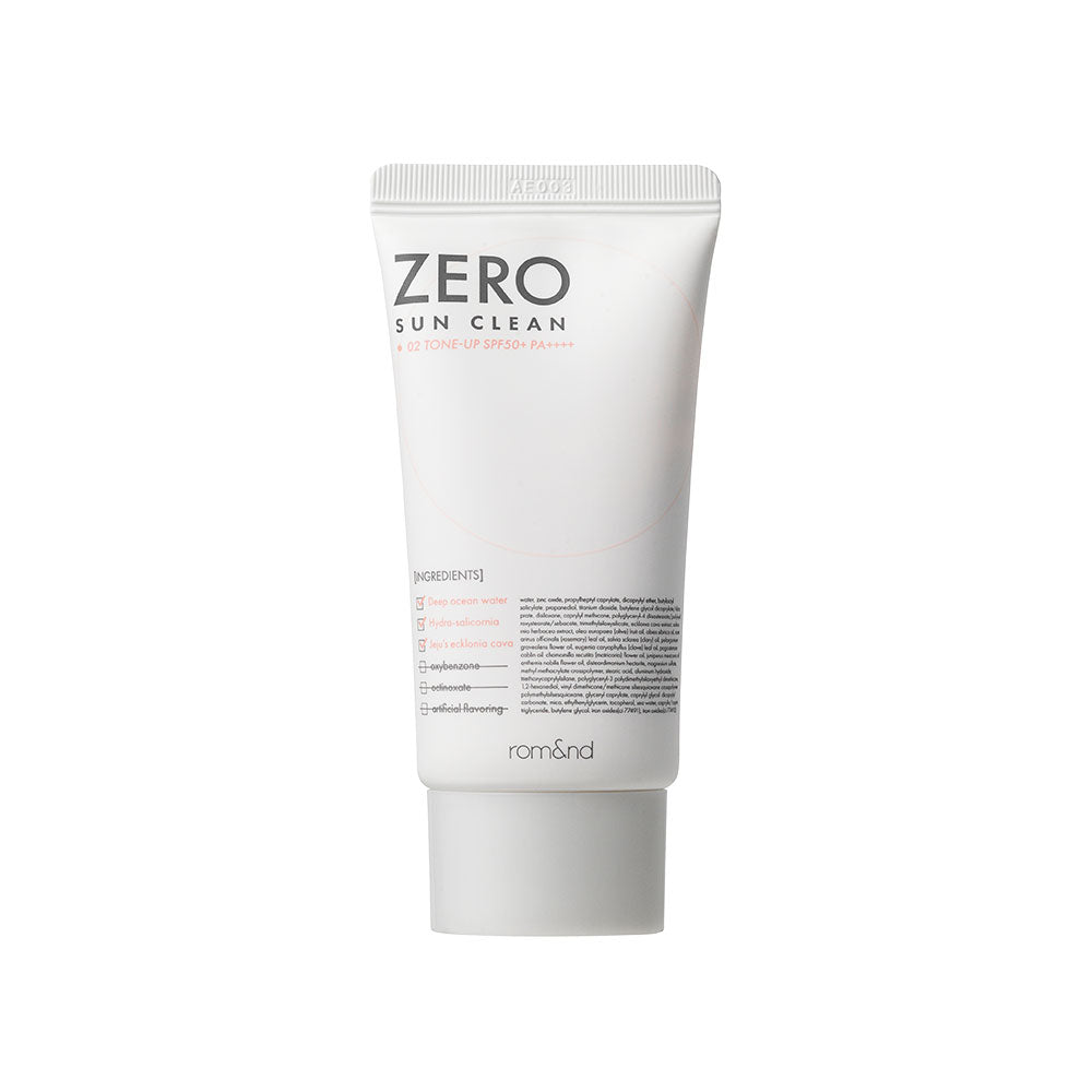 rom&nd ZERO SUN CLEAN 50ml, SPF 50+, PA++++