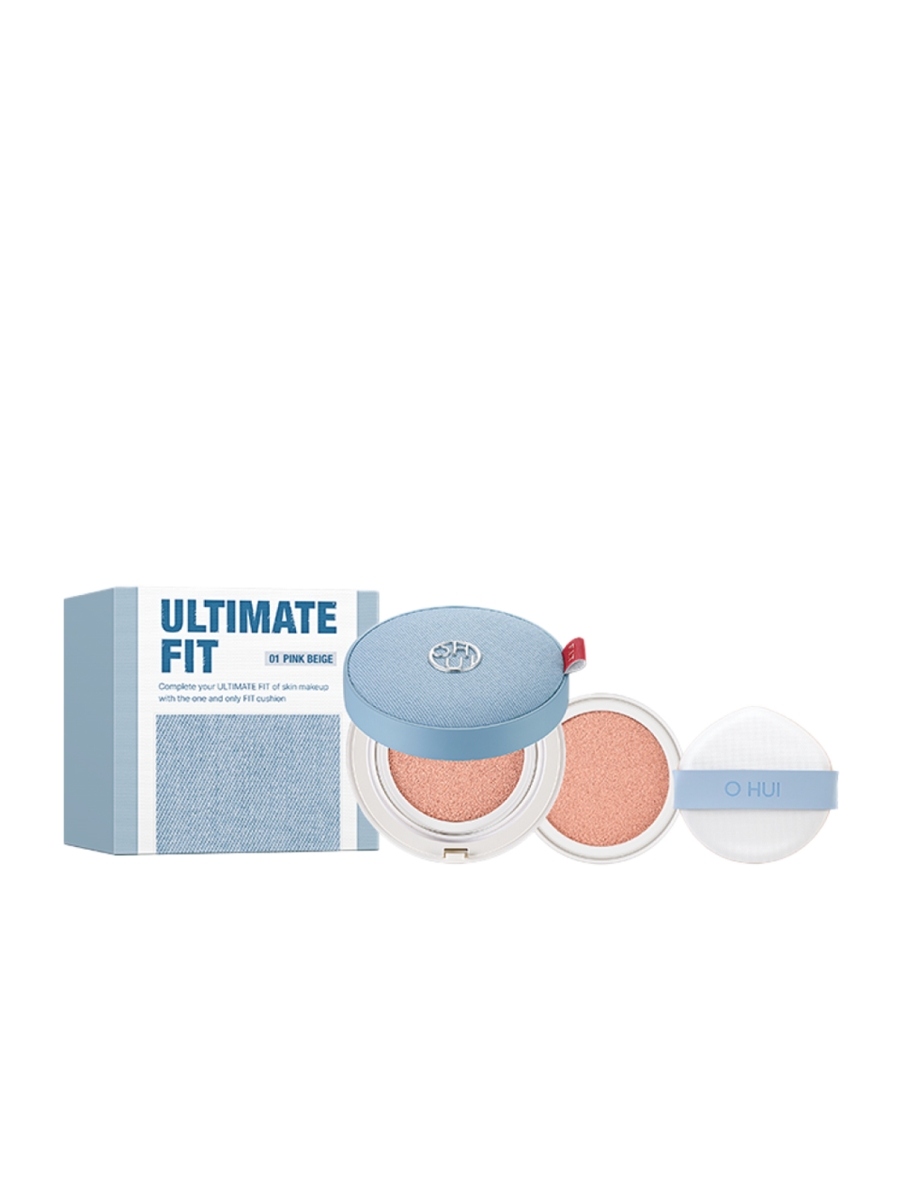 O HUI Ultimate Fit 提亮牛仔气垫粉 15g x 2ea (SPF 35/PA++) #粉色米色