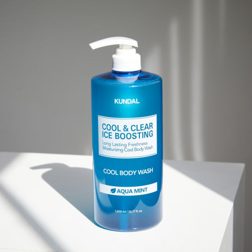 KUNDAL Cool & Clear Ice Boosting Cool Body Wash 1058ml #Aqua Mint