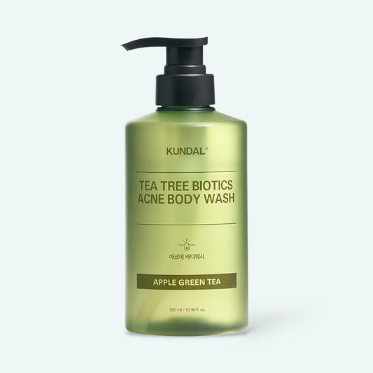 KUNDAL Tee Tree Bioticts Acne Body Wash 500ml #Apple Green Tea